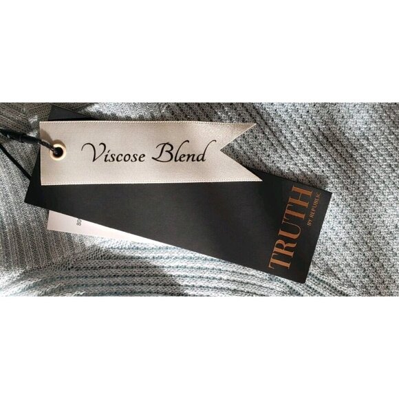 NWT TRUTH BY REPUBLIC ICED BLUE DOLMAN SHORT SLEEVE PULLOVER TOP SZ MEDIUM - Picture 5 of 6